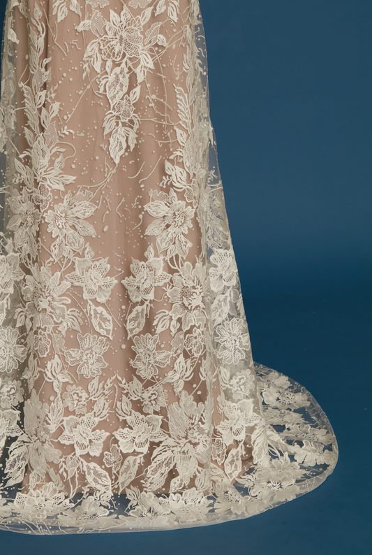 S0463 TUL BORDADO CON DETALLES EN FLOCK