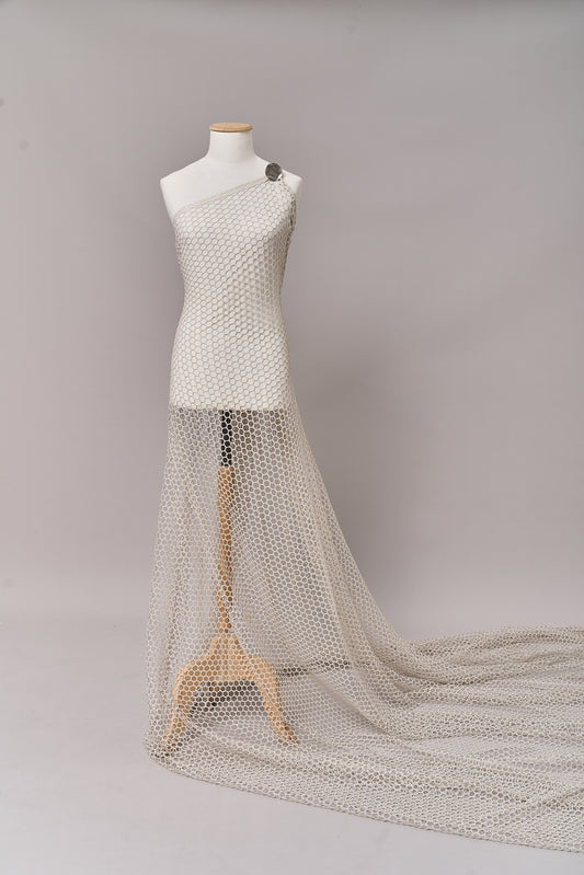 S0716 GUIPIURE CON LUREX SILVER
