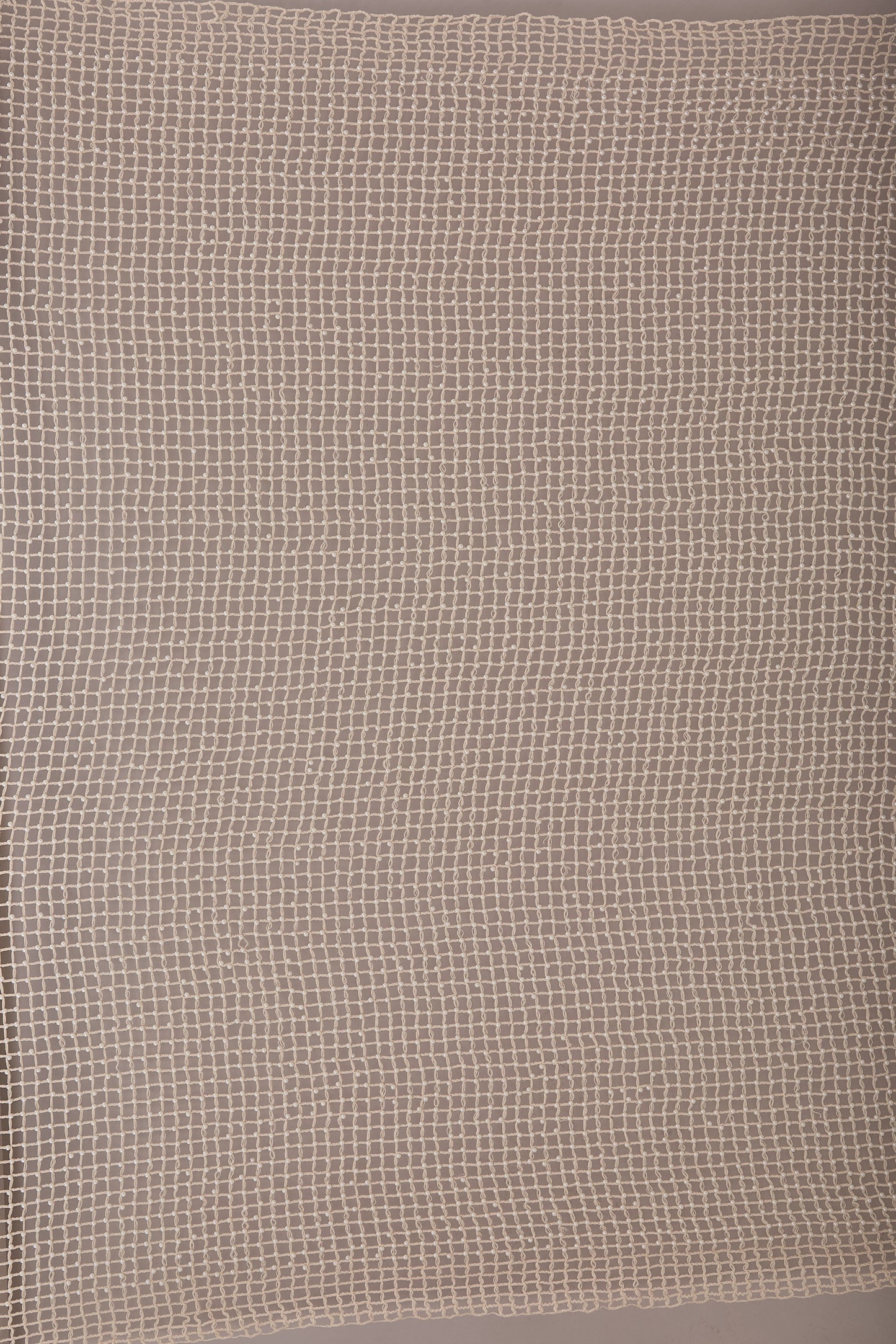 S0669 RED DE ALGODÓN BORDADA CON PERLAS