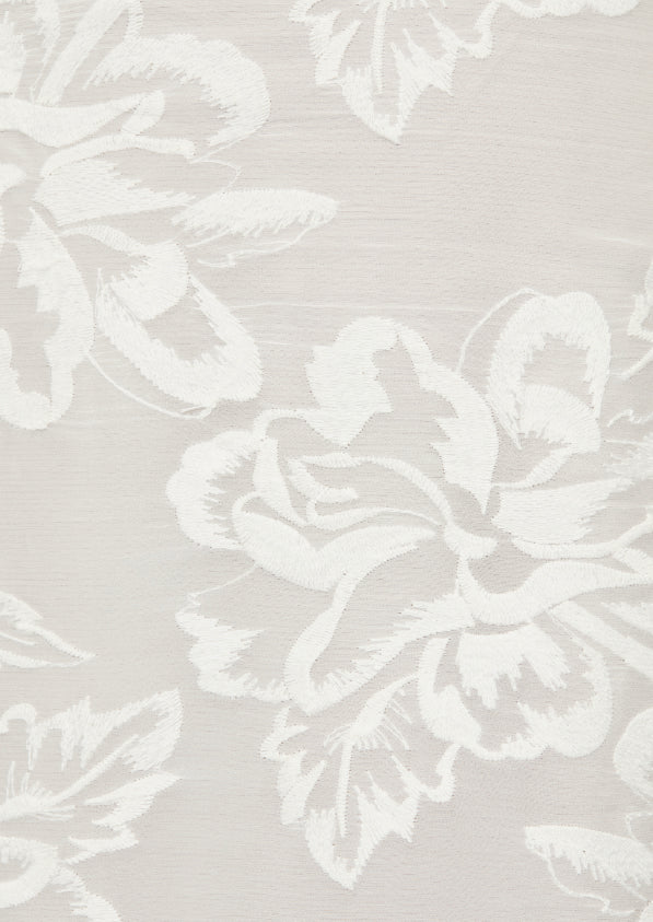 S0510 GASA DE SEDA GEORGETTE BORDADA