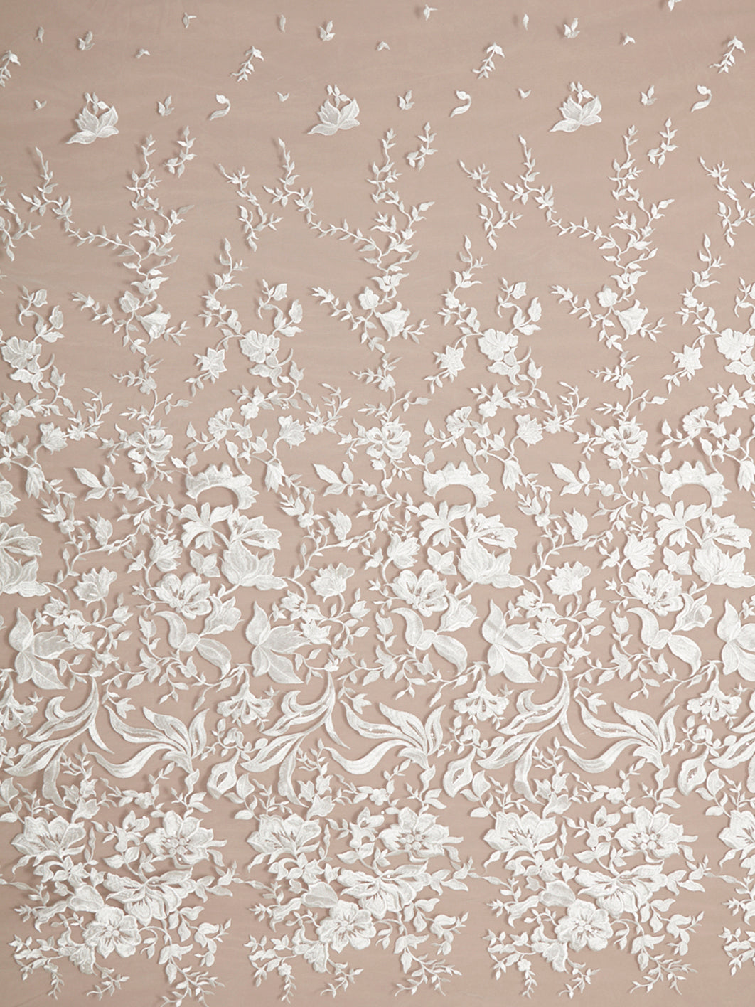 S0083 TUL BORDADO CON FLORES