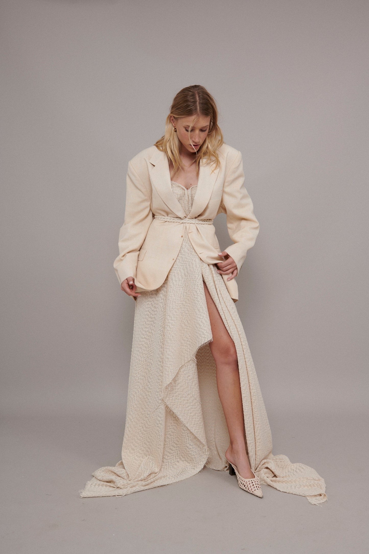 S0593 - BOUCLÉ DE ALGODÓN CON HILO DE LUREX