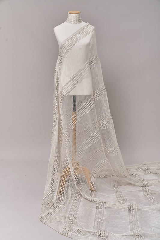 S0717 - GUIPIURE CON LUREX SILVER