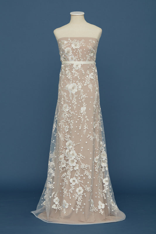 S0389 TUL BORDADO CON DETALLES EN LUREX